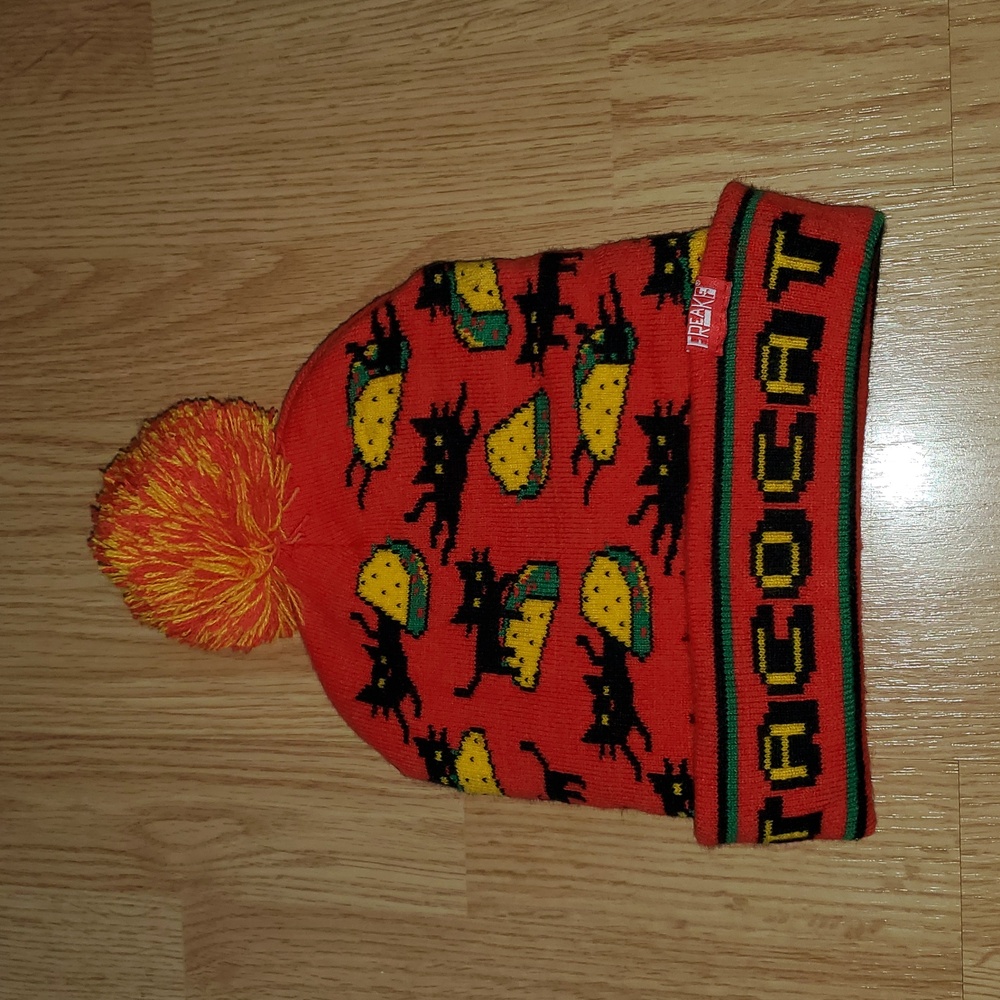 Freaker Taco Cat Beanie with Pom